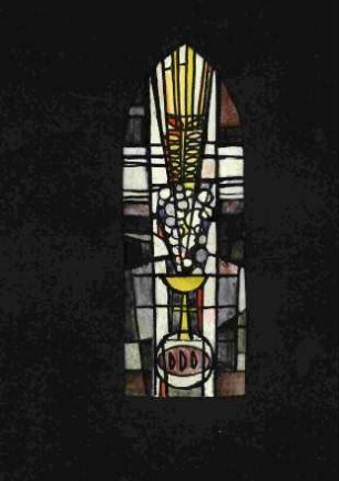 Entwürfe für ein Altarfenster, ein Glasfenster und eine Rosette in der Evangelischen Kirche in Hatzfeld-Holzhausen