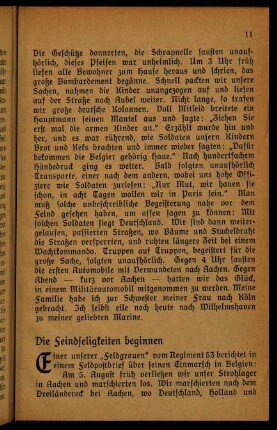 11-14, Die Feindseligkeiten beginnen