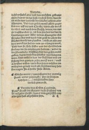 Vorrede des Ersten Capittels.