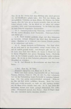 5. Fall. Frau Sp., 20 Jahre.