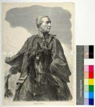 Porträt des preußischen Generallieutenants Friedrich Wilhelm Graf Bülow von Dennewitz zu Pferd