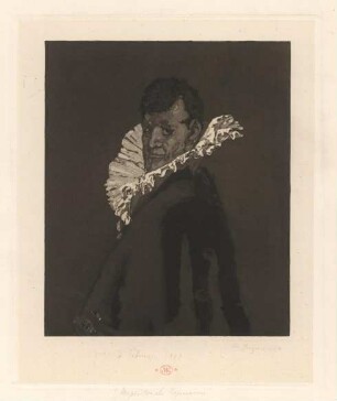 Mephisto als Hofmann. Etute en aqua-tinta