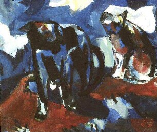 Blaue Katzen