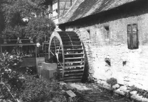 Buchfart. Pfeiffers Mühle, unterschlächtige Wassermühle