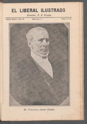 [Retrato de] Dr. Francisco Javier Zaldúa