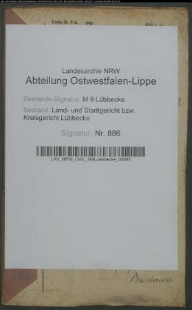 Erblasser: Meyer, Christian Ludwig; Erblasser: Meyer, Anne Marie Wilhelmine, geb. Stegmann: