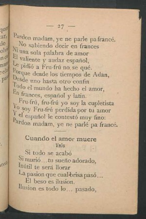 Cuando el amor muere : Vals