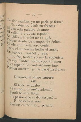 Cuando el amor muere : Vals