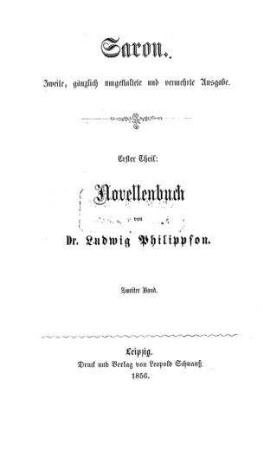 Theil 1*Novellenbuch ;; Bd. 2