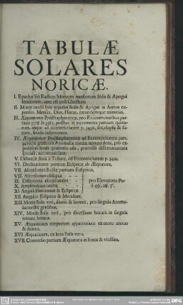 Tabulae Solares Noricae