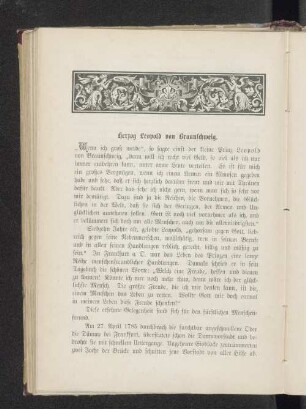 Herzog Leopold von Braunschweig.