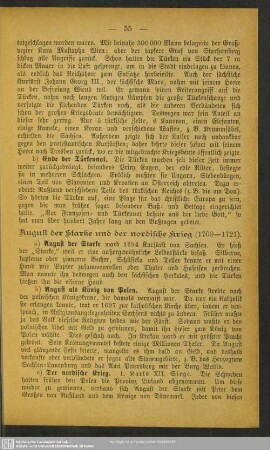August der Starke und der nordische Krieg (1700-1721)