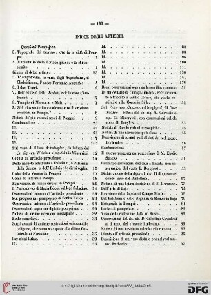 Indice degli articoli / Nomi di coloro che han fornito articoli al bullettino