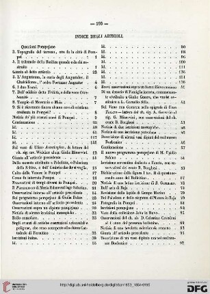 Indice degli articoli / Nomi di coloro che han fornito articoli al bullettino