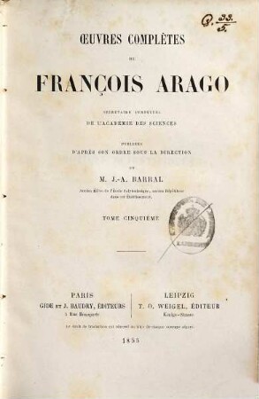 Oeuvres complètes de François Arago, 5. Notices scientifiques ; 2