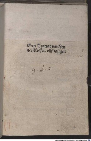 Eyn Tractat von den geystlichen vffstigungen