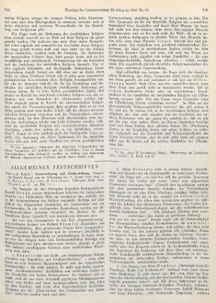 745-748 [Rezension] Staatsverfassung und Kirchenordnung