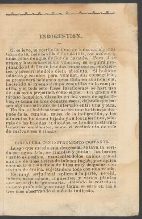 Cortadura con instrumento cortante.