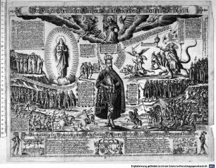 Inn Gottes Heiligen wortt befindtliche gantz ausführlich wolgegründete (hernachvolgendaber, auf das allerkürtzest zusammen gefaste) wahre Abbildung unnd Beschreibung, Gegenwärttigen Zustandes, Der Heiligen Christlichen Kirchen als auch Deroselben Feinden und Verfolgern. Dem Durchlauchtigsten Großmächtigsten Hochgebornen Fürsten und Herrn Herrn Gustavo Adolpho der Schweden Gothen und Wenden Könige, Grosfürsten in Finland ... Gustaphus hat Empfängn Gottes Huld, Gnad und Segen, Von Gottes wegen Alles zu laiden unn Wagen ...