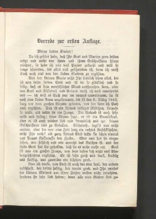 Vorrede zur ersten Auflage.