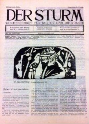 Der Sturm: Wochenschrift für Kultur und die Künste. - Berlin: Sturm, Dritter Jahrgang, Nummer 129
