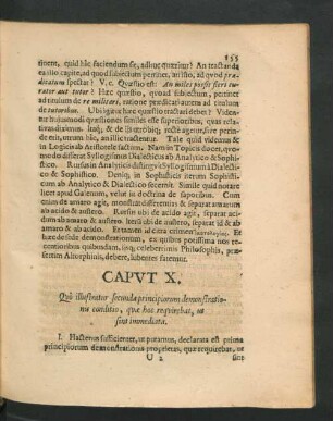 Caput X. Quo illustratur secunda principiorum demonstrationis conditio, quae hoc requirebat, ut sint immediata.