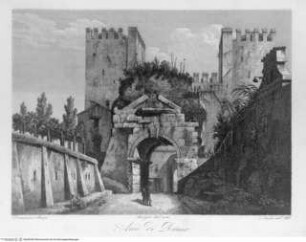 Raccolta delle principali vedute di Roma disegnate al vero ed incise da Domenico Amici Romano, Tafel (29): Arco di Druso