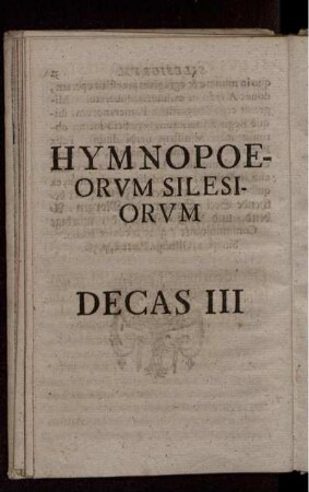 Hymnopoeorum silesiorum decas III