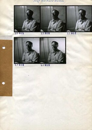 Portraitserie Karl Böhm