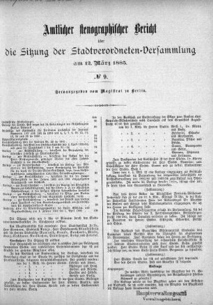 No. 9, 12. März 1885