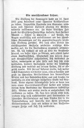 Ein unerschrockener Lehrer.