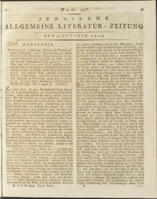 Num. 247. Den 15. October 1804