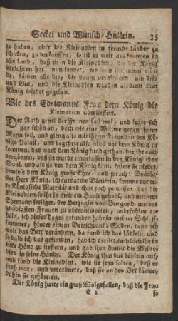 Wie des Edelmanns Frau dem König die Kleinodien überlieffert.