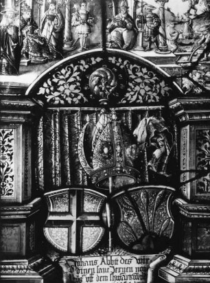 Wappenscheibe des Johannes Kern, Abt von Kloster St. Georgen