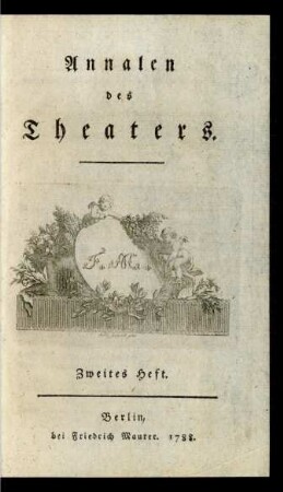 Heft 2 (1788): Annalen des Theaters