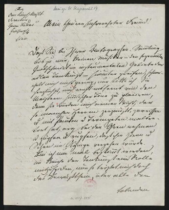 Brief an Friedrich Wilhelm Jähns : 02.03.1865