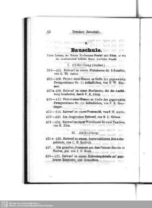 B. Bauschule