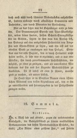 22. Summula. Rießiana