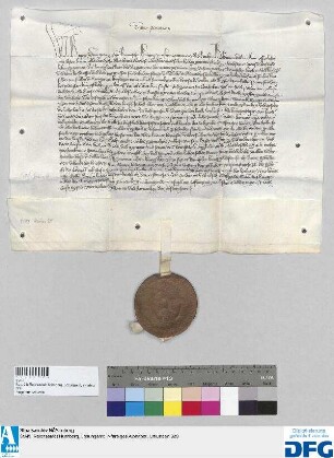 Das Landgericht des Burggraftums Nürnberg stellt ein Vidimus aus von der Urkunde des Königs Rupprecht d.d. 6. Januar 1401.