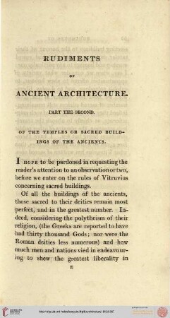 Part the second: Of the temples or sacred bulidings of the ancients