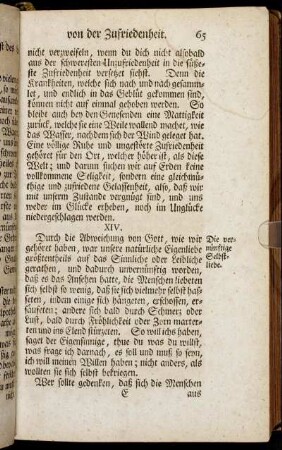XIV. Die vernünftige Selbstliebe.
