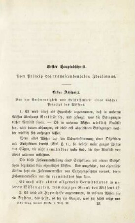 Erster Abschnitt. Von der Nothwendigkeit und Beschaffenheit eines höchsten Princips des Willens