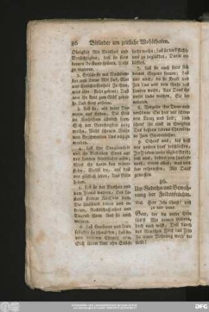 86. Um Gedeihn und Bewahrung der Feldesfrüchte.