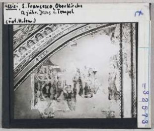 Assisi, San Francesco: Oberkirche, Langhaus, der 12jährige Jesus im Tempel