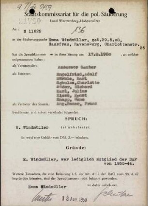 Windmüller, Emma