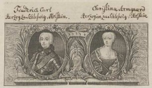 Doppelporträt Friedrich Carl und Christina Armgaard von Schleswig-Holstein