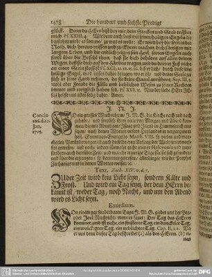 Die hundert und sechste Predigt aus Zach XIV. v. 6. 7.