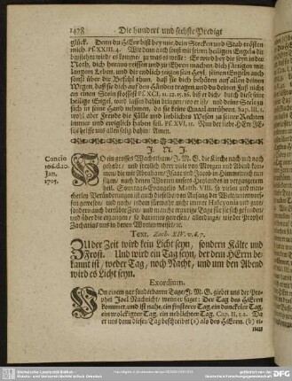 Die hundert und sechste Predigt aus Zach XIV. v. 6. 7.