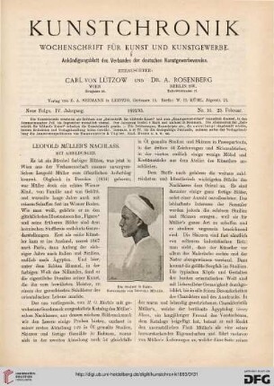 Leopold Müller's Nachlass
