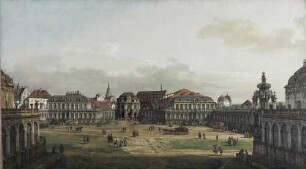 Der Zwingerhof in Dresden